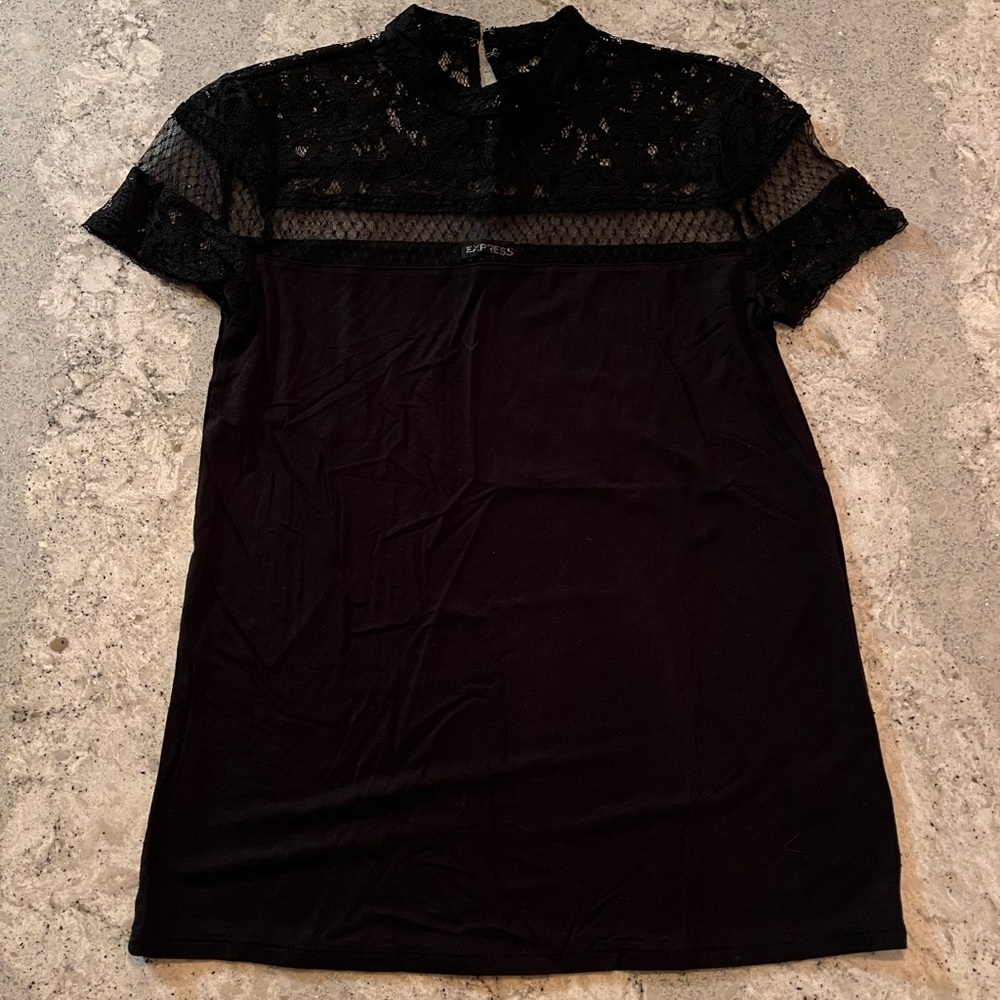 Express xs lace top work shirt